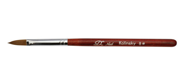 قلم کاشت ناخن کولینسکی اشکی kolinsky شماره 8