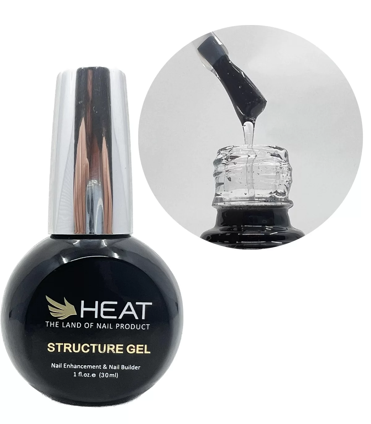 رابر بیس کلیر 30 میل هیت HEAT STRUCTURE GEL 01