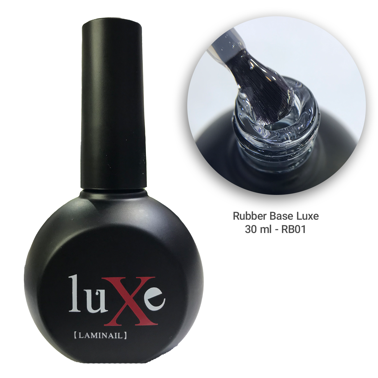 رابر بیس ناخن luxe لوکسی بی رنگ 30 میل RB01