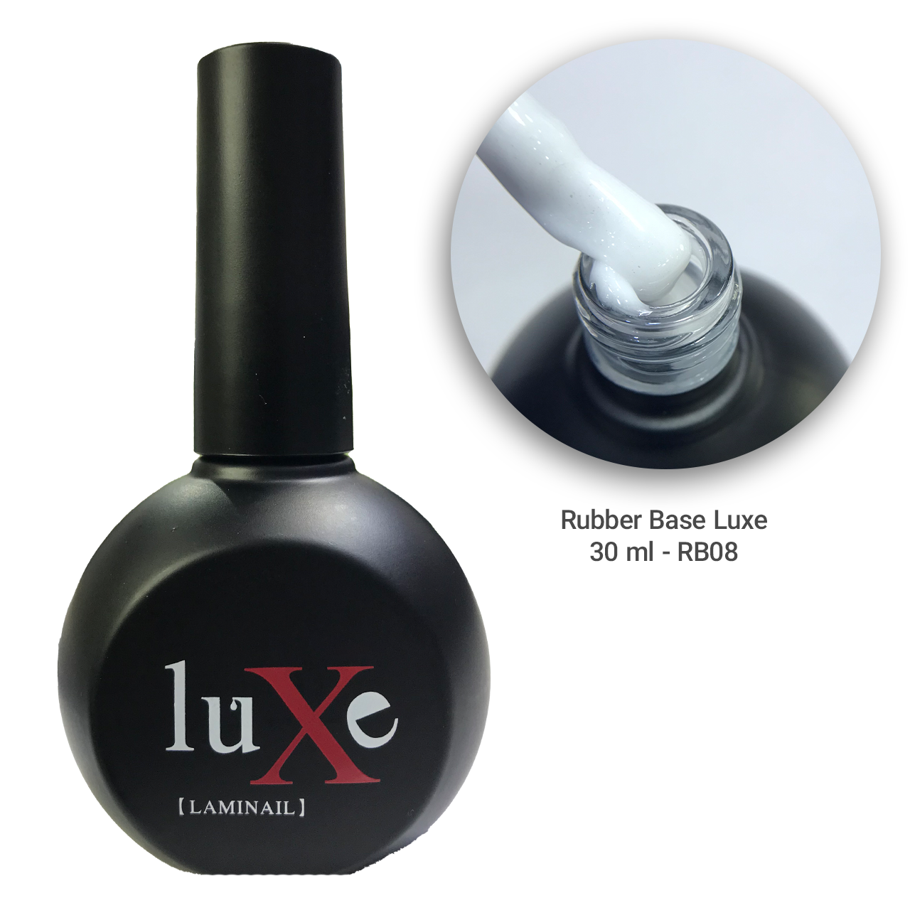 رابر بیس ناخن luxe لوکسی رنگ شیری 30 میل RB08