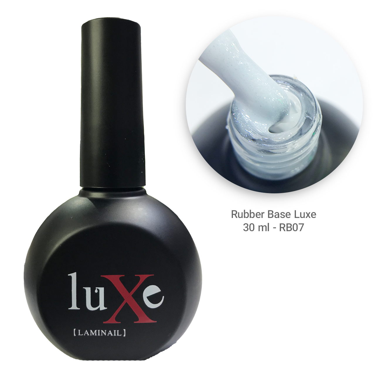 رابر بیس ناخن luxe لوکسی رنگ شیری شاین دار 30 میل RB07